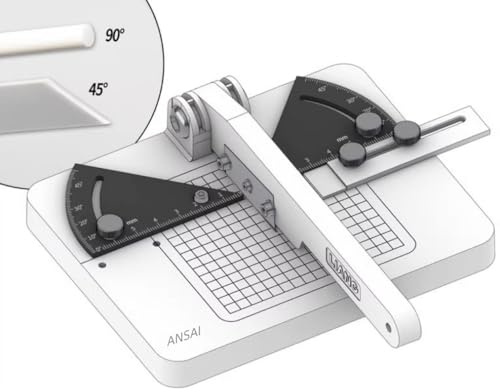 ANSAI Miter Cutter, Angle Cutting Station with 3 Replacement Blades, Assembly Required