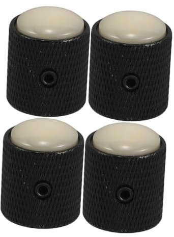 ibasenice 4stücke Teiliges Metall Lautstärkeregler Knöpfe Gitarre Bass Robuste Potentiometer Für Auftritte Aufnahmen Und Proben Stilvolles Design Perlmuttweiß