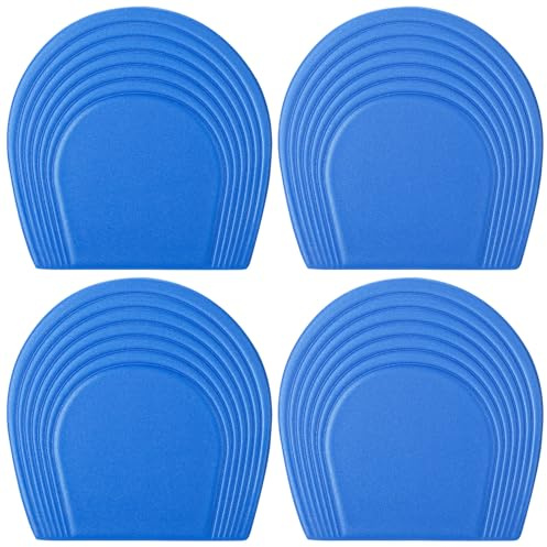 Fiwochic 4 Pcs Horse Hoof Boots Pads EVA Breathable Hoof Packing Comfortable Cushiony Pads for Horses Foot Boots 15 mm Thicknesses