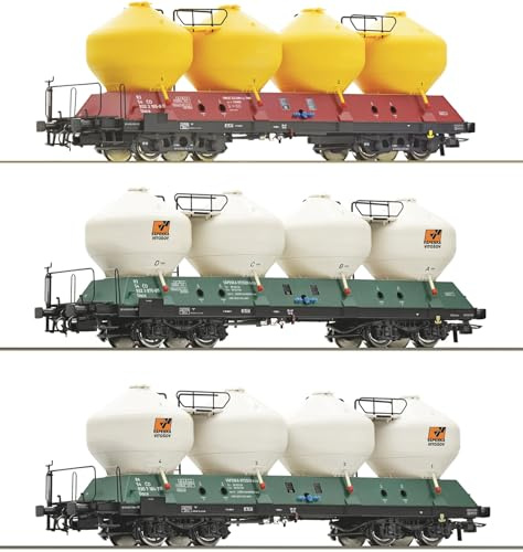 6600180 H0 3er Set Silowagen Uacs, CD, Ep. VI