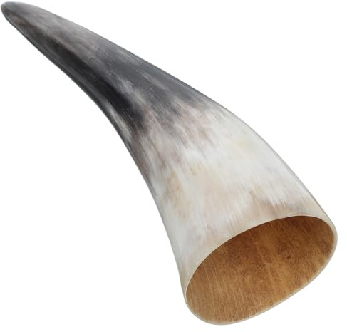 HOMSFOU Natural Horn Wall Horn Craft Vintage Wall Hanging Decorative Object Elegant Flower Arrangement Holder Unique Home Decor for Living Room