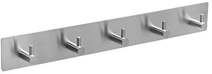 ETiME Haken Selbstklebend Handtuchhaken Handtuchhalter Kleiderhaken Geschirrtuchhalter Wasserdicht Wandhaken Ohne Bohren Handtuchklemme Geschirrtuchklemme aufkleber für Bad Küche Sanitär (5 Haken)