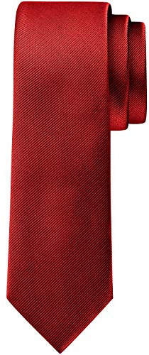 BomGuard Herren Krawatte 6 cm – matt & schmal – modern – einfarbig – verstellbar