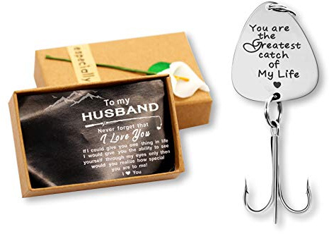 Uloveido Edelstahl Drillinge Angelhaken Angeln Kreis Haken mit Geschenkbox für Männer Mann Vater Weihnachten Neujahr Geschenk Y578