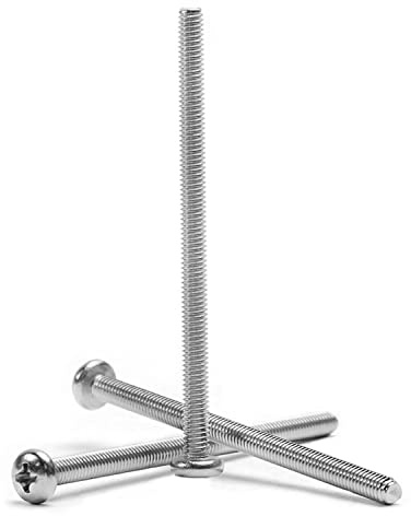 M4 x 65 mm Maschinenschrauben aus Edelstahl mit Kreuzschlitz Kreuzschlitz Antrieb für Schrank, Schublade, Griff, 10 Stück
