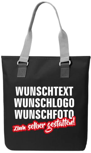 Fassbender-Druck | Personalisierte Tragetasche selber mit Ihrem Logo oder Wunschtext gestalten |Individuelle Tasche/Beutel gestalten