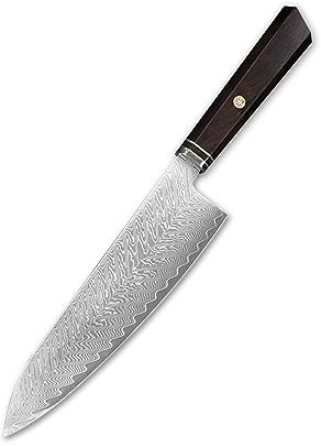 LIUJOU Mannaia for carne affilata fai-da-te Coltello da chef vuoto VG10 Lama in acciaio di damasco Materiale Coltello semilavorato giapponese vuoto