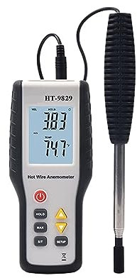 Anémomètre portatif Haute Sensitivie Numérique Portable Vent Vitesse Compteur Chaud Fil Thermique Anémomètre Anémomètre Instruments De Mesure