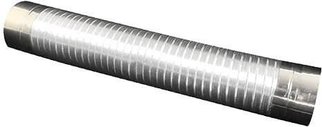 Milisten Flexibles Edelstahl Ofenrohr ø Ausziehbar Ofen Abgasrohr Dampfabzug Metall Kaminzubehör Für Outdoor Camping Gasheizung Wohnmobil Rauchrohr