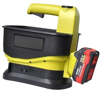 Colcolo Spandiconcime Elettrico Portatile, Strumento per piantare, seminatrice per Prato e Giardino, Strumento da Giardino, velocità Regolabile a 6 Livelli,