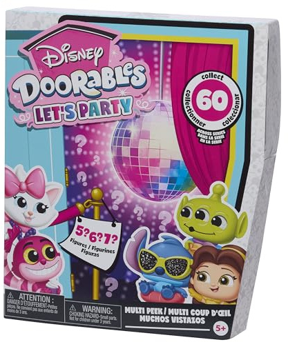Disney Doorables Let's Party Multi-Peek samlarfigurer, 3,8 cm, leksaker för barn från 5 år Just Play