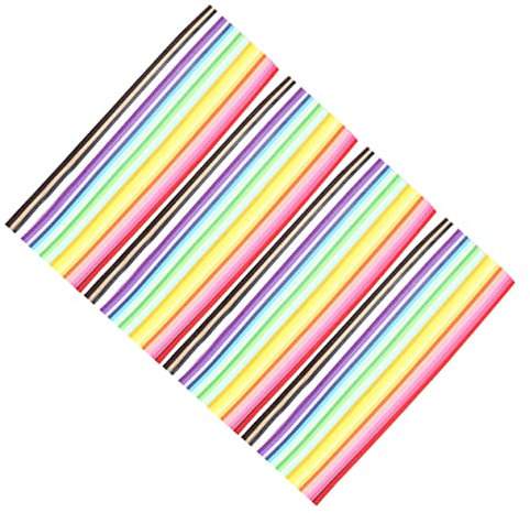 DIYEAH 2160 Stück Origami-Stern Streifen aus Papiersternen farbiges Papier Sternpapier aus Papier bastelmaterial für schulmaterial faltbares Sternenpapier Sternfaltpapier Colorful