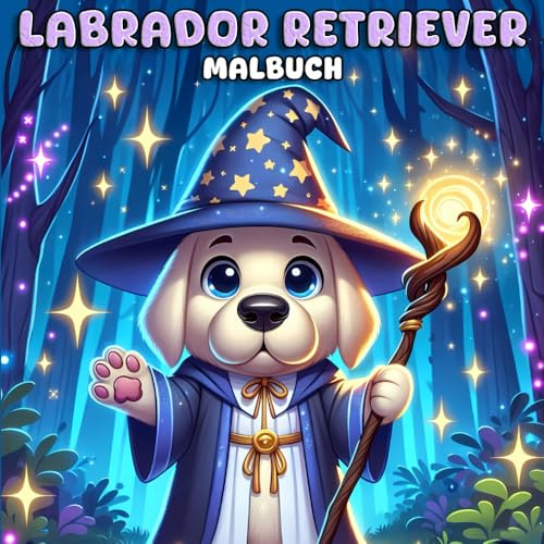 Labrador Retriever Malbuch: Spaßige und entspannende Hunde-Malvorlagen