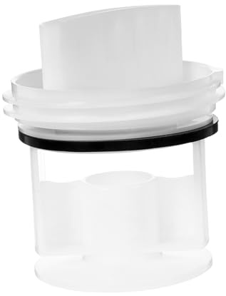 Washing Machine Drain Pump Fluff Filter Plug Cover White | Abs Plastic, Clog Prevention and Long Term Use, for Drain Hose and Laundromats or Hotels