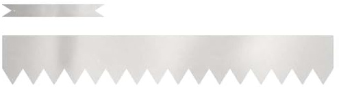 vidaXL Rasenkanten 10 pcs Silber 100 x 0,05 x 15 cm Edelstahl, Garten und Terrasse, modernes Rasenelement, robuster Rand, Cooles Deko-Highlight für den Frühling