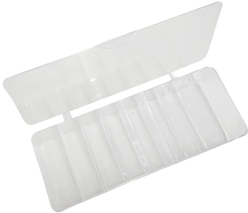 Uqezagpa Transparent Cable Storage Box 8 Compartments Cable Organizers Box Cable Management Box Charging Cable Storage
