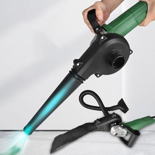 Tissting Angle Grinder Dual Use Blower and Vacuum Cleaner Attachment, Quick Lock Design Fan Technology Ergonomic Handle for Dust Debris Cleaning Workshop Home Construction