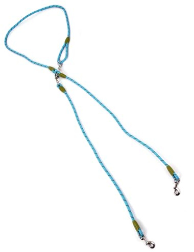 Naroote Laisse Mains Libres en Nylon pour Chien, Réfléchissante, Réglable, à Bandoulière, pour Chiens de Taille Moyenne et Grande, Noire, Un à Un (B)