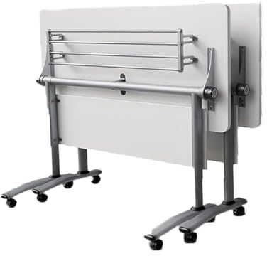 JOUFNING Konferenztisch Für 4-6 Personen, Klappbarer Konferenztisch Mit Rollen, Moderner Rollbarer Schulungstisch Aus Holz, Seminartisch/Schreibtisch, Fürs Büro(61in)