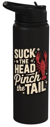 Suck The Head Pinch The Tail Stainless Steel Insulated Water Bottle