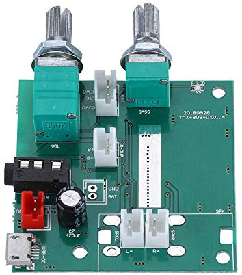 Zerone Scheda Amplificatore di Potenza Digitale da 20W 2.1 Modulo AMP Stereo a Doppio Canale 5V Schede 'altoparlante Bluetooth Subwoofer Fai-da-Te