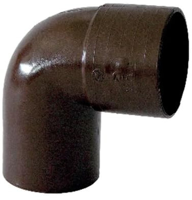 Curva 87.30° x 100mm Marrone per Tubi di Scarico pluviale