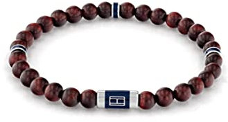 Tommy Hilfiger Jewelry Armband für Herren aus Holzperlen Braune Farbe - 2790324