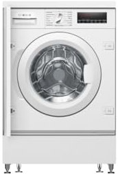 Bosch WIW28443 Serie 8 Einbauwaschmaschine Frontlader, 62 kWh pro 100 Waschzyklen, 1400 UpM, 8 kg, weiß, EcoSilence Drive, SpeedPerfect, VarioTrommel, ActiveWater Plus