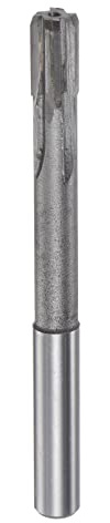 sourcing map Chucking Reamer 9mm H7 Carbide Tip Straight Flutes Round Shank Lathe Machine Milling Cutter