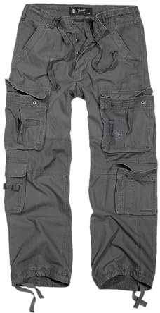 Brandit Herren Pure Vintage Pants Hose, Charocal Grey, L