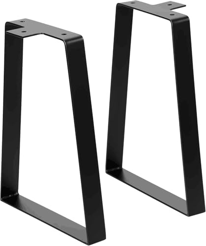 Signstek Patas de mesa de metal, Patas de muebles de 35,6 cm / 14 pulgadas de altura, Patas trapezoidales de repuesto para muebles