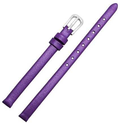 Waikub Cinturino per orologio da donna in pelle, cinturino per orologio di piccole dimensioni, 6mm, 8mm, 10mm, 12mm, 14mm, 16mm, cinturino per orologio.