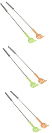 FRCOLOR 6stücke Rückenkratzer Massageroller Aus Edelstahl Handlicher Körperkratzstab Für Schwer Erreichbare Stellen Zufällige Farben Gesundheitsprodukte