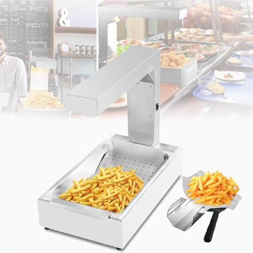 GAYAYAS Scaldavivande Elettrico, Lampada Riscaldante Termostabile per Patatine Fritte, Scaldavivande con Luce di Calore Commerciale per Cucina Ristorante Mensa