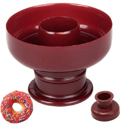 Donut Pan, Plastic Donut Kitchen Mold, Non-Stick Doughnut Forming Mold 2.48x3.3 Donut Maker Safe Donut Cutter for Baking