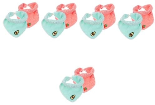 minkissy 10stücke Bandana-design Süße Und Absorbierende Dreieckstücher Für Kleinkinder Gegen Sabbern Für Täglichen Gebrauch Für Ausflüge Und Besondere Anlässe