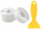 GGUFAY 3 Rollos Rodapié PVC Adhesivo, Rodapies Autoadhesivo, 38mm (19+19mm) x 3,2m, Perfil PVC, Rodapié de Acabado, Cinta de Sellado Para Baño y Cocina Blanco