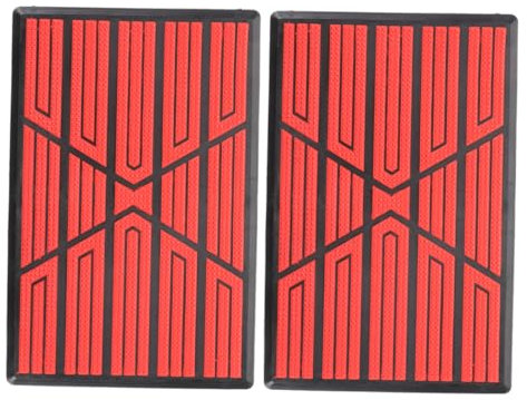 Warmhm 2stücke Auto-Pedal-fußmatten-reparaturset Pedalauflagen Aus Pp PVC Fußmatten-reparaturpad Teppich-reparaturflicken Für Autos Pedalersatzpolster Mit Klebefolie Strukturierte Oberflä
