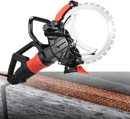 Scie à Béton Annulaire, Scie à Béton électrique Avec Alimentation En Eau Et Aspiration De Poussière, Scie à Rainurer Murale Pour Béton, Scie à Béton De 40 Cm, Profondeur De Coupe De 29 Cm, 3000 Tr/Min