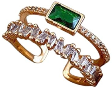 TAODIEM SDV New 2026 Luxury Gold Color Pearl Zircon Rings For Woman Simple Hollow Heart Cross Opening Joint Ring Wedding Party Elegant Jewelry Gifts Fashion Accessories Creative Gift
