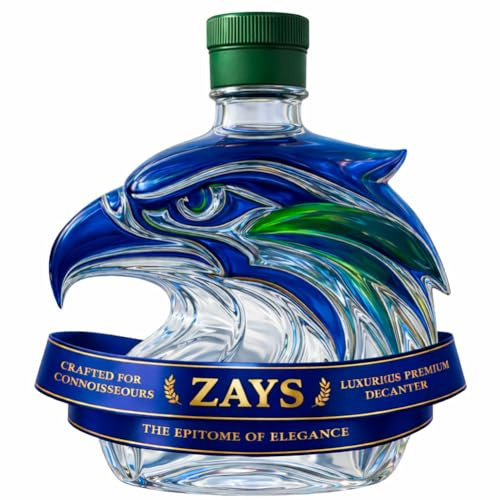 Anniversary Limited Edition Whiskey Bottle-Collector’S Decanter,Funny Eagle Whisky Bottle,100th Wine Glass Decanter Suitable for Whiskey,3D Hawk Home Bar Decoration Men Dad Husband Gifts (Jameson)
