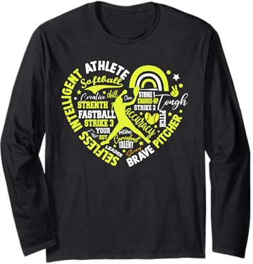 Pichet de Softball pour Filles idéal pour Les Adolescentes Manche Longue