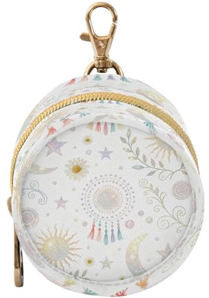 Étui de rangement pour tétine de bébé avec fermeture éclair et clip pour pièces de monnaie