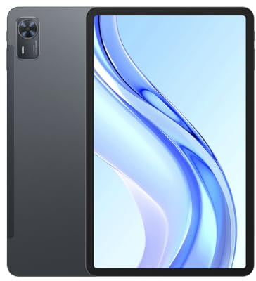 DOOGEE Tab E3 Plus, pantalla IPS FHD+ de 90 Hz de 12 pulgadas, 32 GB de RAM + 256 GB (ampliable a 2 TB), cámara de 13 MP + 5 MP, altavoz cuádruple, Wi-Fi 5, 4G LTE, gris grafito