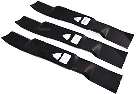 3 x 46 cm mulching blade set for Stiga Park 125 Combi 1134-9125-01 ride-on mower