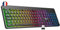 KLIM Light V2 Wireless AZERTY Keyboard - New 2023 - Slim, Discreet, Waterproof, Silent - Backlit Gamer Keyboard for PC Mac PS4 PS5 Xbox One - Long-Life Integrated Battery Guaranteed 5 Years