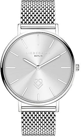 Liebeskind Berlin Damenuhr – Runde Quarzuhr 34 mm – Mesharmband – 5 ATM wasserdicht – Modern & elegant erhältlich