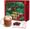 Hot Chocolate Advent Calendar 2024, Christmas | 24 Days Hot Chocolate Gift Set Selection With Mini Marshmallows For Hot Chocolate | Candy Canes | Chocolate Drops | 12 Flavours, Hot Chocolate Gift Sets