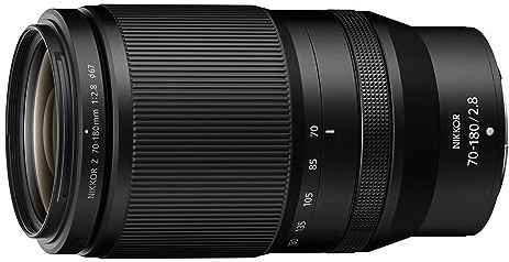 Nikon Nikkor Z 70-180mm f/2.8 VR, Teleobiettivo Zoom a Pieno Formato, FX Mirrorless, Portatile, Nero, [Nital V.I.P.: 6 anni di garanzia]