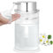NiHome 414ml/14oz Multifunctional Glass Foaming Hand Soap Dispenser with Elegant Stripe Pattern, High-Capacity Easy to Refill for Home & Commercial Use, Durable with Advanced Foam Pump & Non-Slip Base